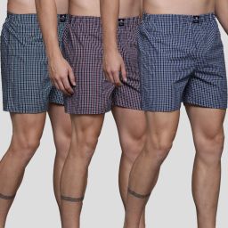 Pack of 3 Checkered Men Boxer-image-78
