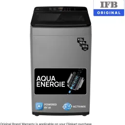 ifb 8 kg 5 Star with Deep Clean Technology, ActivMix, Powered by AI, with Aqua Energie, Soft Close Door, Fully Automatic Top Load Black, Grey image 2