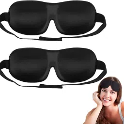 2 Pcs Eye Mask for Sleep 3D Mask and Blind Fold Night Blindfold for Men Women-image-64