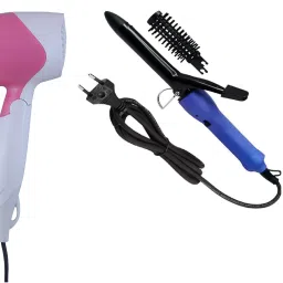 Nirvani 1270 Dryer 1400W,Hair Crimper Corn Hair Styler,AIO-16B Trendy Curler,Multicolor Personal Care Appliance Combo-image-10