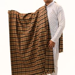 KAVIM Wool Checkered Men Shawl-image-79