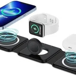X88 Pro 3 in 1 Magnetic Foldable Mag-Safe Wireless Charger Charging Pad-picture-18