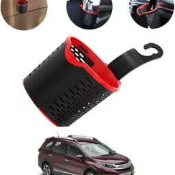 Multiuse Car Seat 3R Black/Red Convenient Basket For Extra Storage -42 Car Storage Bag & Bin-image-95