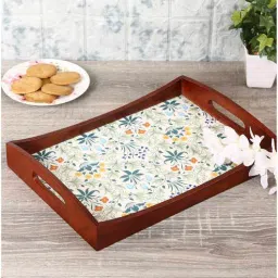 Teak Wood Morris Medium Serving Tray by Reinvention Factory-picture-2