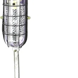 Street Light Metal B22 Holder, Aluminum Body, (Pack of 1) 20 watt Jali Cobra with Metal Rod Complete Post Light Outdoor Lamp-image-37
