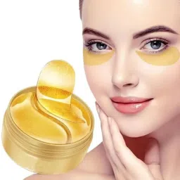Eye Patches for Dark Circles with 24k Gold | Pack of 60 Eye Gel Pads-image-98