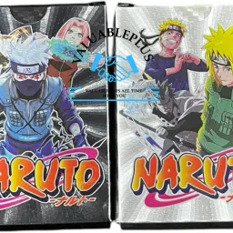 Naruto 10Pc Playing Foil Waterproof Cards For Kids ( 5Pc Each Color)-image-58