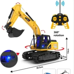halo nation 6 Channel RC Excavator Rechargeable Truck With 360° Rotation & Moving Shovel image 4