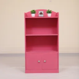 Engineered Wood Semi-Open Book Shelf-image-80