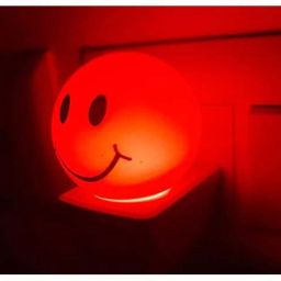 0.5W LED Night Lamp With Smily Face decorative Night Lamp - Pack of 1 Red Night Lamp-image-45