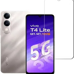 KARTRAY Tempered Glass Guard for Vivo T4 Lite 5G, Transparent Glass-41