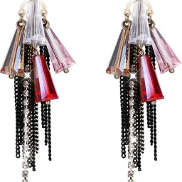 Designer Fashion Tassels Earrings Crystal Crystal Drops & Danglers-image-43