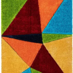 hr carpet Multicolor Polyester Carpet image 2