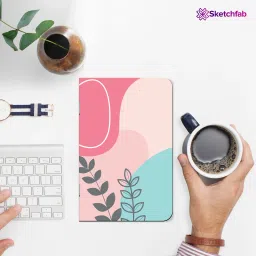 raptech notebook Unique Stationery items, Easy to Carry, Plain Cute(Leaf Abstract Retro) A5 Diary UnRuled 180 Pages image 5