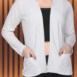 Men Full Sleeve White Shrug-image-14