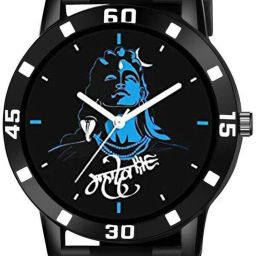 Men's casual black analog wristwatch Analog Watch - For Men Black wristwatch for men with analog layout-image-3