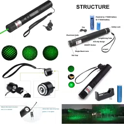 SARASI High Powered Green Laser Pointer For kids, Rechargeable, Disco Light With Key image 2