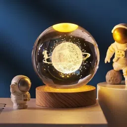 3D Crystal Ball Night Light- Ball Projection Lamp Planet Model Table Lamp-19