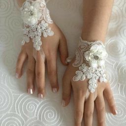 Applique Evening Women Gloves-image-27