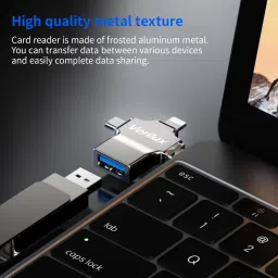 Verilux Lightning, USB, Micro USB, USB Type C OTG Adapter image 5