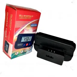 taksun Digital Black Â Car Dashboard/Office Desk Alarm Clock and Stopwatch with Flexible Stand Clock image 3