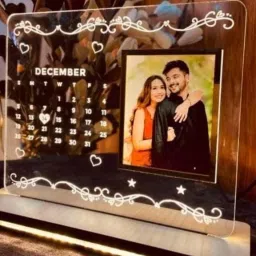 Led Acrylic top wooden base with led light for your special one 10 inch Led-picture-18