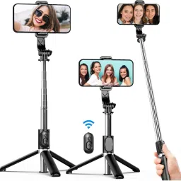 WIRKLICH R1S 3-in-1 Bluetooth Selfie Sticks with Flash, Bluetooth Selfie Stick Bluetooth, Cable Selfie Stick-image-67