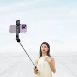 BITWEAVE R1S-L Selfie Stick with LED Fill Light & Tripod Function – Universal Fit 5” to 7” Phones Bluetooth Selfie Stick-picture-0