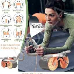 bogenlite Roller Wheel Exercise with Elbow Support, Exercise with Elbow Supportic Wheel Ab Exerciser image 4