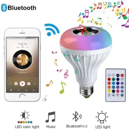 ROBOTECH Smart LED Music Light Bulb Remote Controller Bluetooth Smart Bulb-55