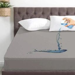 Fitted Double Size Stretchable, Waterproof Mattress Cover-image-62