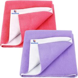 Waterproof, Cotton, Fleece Dry Sheet, Reusable & Washable, (Small) - PACK OF 2-image-39
