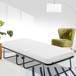 coirfit RollAway Metal Folding Bed in Black Colour with 5 inch HR Foam Single Mattress-picture-5