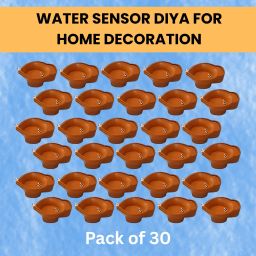 Water Sensor Diya LED Water Diyas for Diwali Home & Office Décor Pack of 30 B17 Plastic (Pack of 30) Table Diya Set-image-80