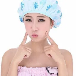 Reusable Waterproof Elastic EVA Free Size Bathroom Shower Caps-image-5