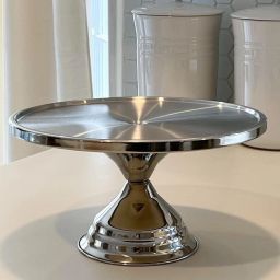hospitality Paulsons Round Cake Display Stand 13" Stand Reusable Non-Revolving Stainless Steel Cake Server image 5