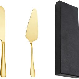 Cake Cutting Set, Stainless Steel Cake Knife and Cake Server Set with Gift Box Stainless Steel Cake Server-15