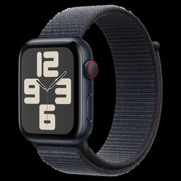 Apple Watch SE GPS+Cellular with Ink Sport Loop (44mm Retina LTPO OLED Display, Midnight Aluminium Case)-16