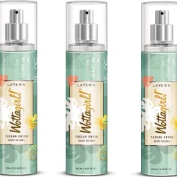 WATTAGIRL TUSCAN GREEN BODY SPLASH 135 ML EACH PACK OF 3 Body Mist-For Women-image-88