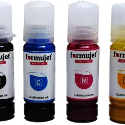 Formujet DTPSub EP 003 Sublimation Ink 70g Compatible For L1110, L3100 etc Black + Tri Color Combo Pack Ink Bottle-image-1