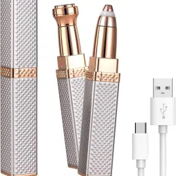 VR Bright Lite 2in1 Eyebrow Women Trimmer Machine For Face Lips Nose Hair epilator trimmer Cordless Epilator-7
