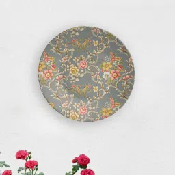 quirk india MulticolouredGrey tinge of Art Decorative Ceramic Wall Plate-picture-23