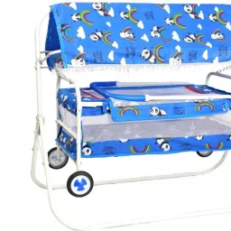 Cradle for new born baby | Swing Jhula for baby | kids cradle with mosquito net Cot-15
