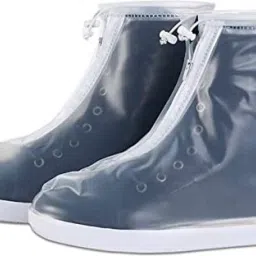 Waterproof Reusable Rain/Snow Shoe Covers Polyester WHITE Boots Shoe Cover-image-1