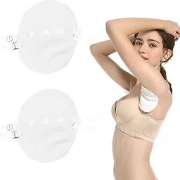 Underarm Sweat Pads for Women Men Washable Reusable 2pcs Sweat Pads-image-1