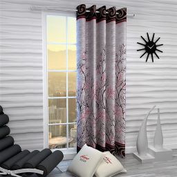 153 cm (5 ft) Polyester Semi Transparent Window Curtain Single Curtain-14