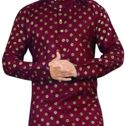 Men Printed Cotton Blend Straight Kurta-image-11