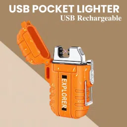 Explorer USB (Cigaratte Lighter)Windproof Flameless ARC Rechargeable LighterR148 Explorer USB (Cigaratte Lighter)Windproof Flameless ARC Rechargeable LighterR148 Pocket Lighter-image-64