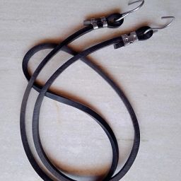 elastic Rope Both Sides Steel clamp Strong Rope to tie Luggage for Cycle Bike1pc Black-16