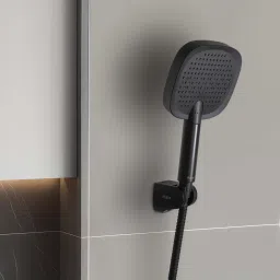 ABS Hand Shower with 1.5 Meter 304-Grade SS Hose & Hook (Matte Black) Handheld-image-48